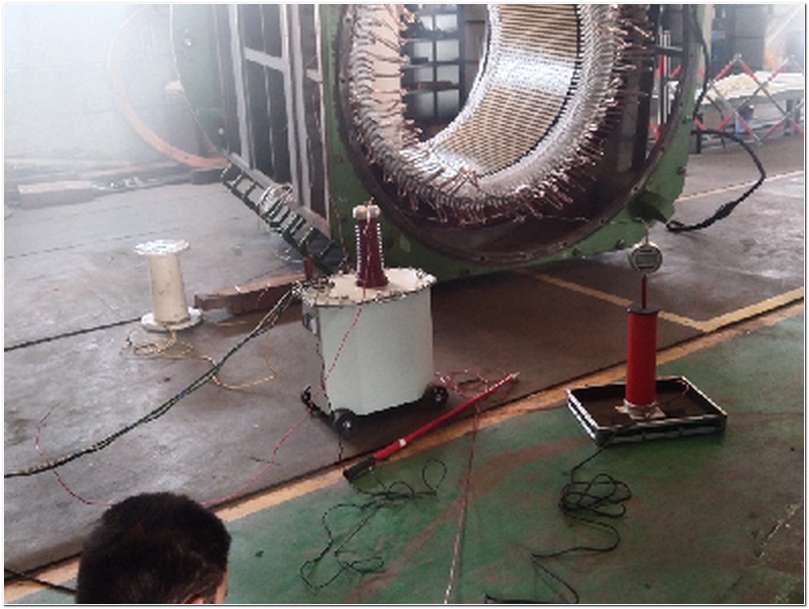 2700kw電機(jī)現(xiàn)場檢測照片