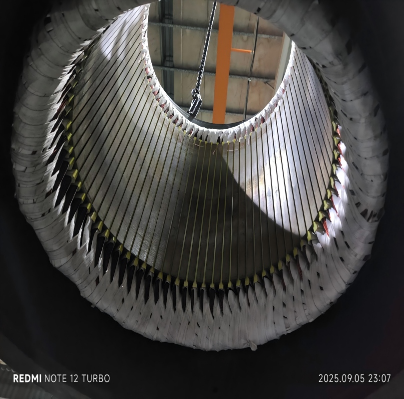 某鋼廠佳木斯電機(jī)更換線圈